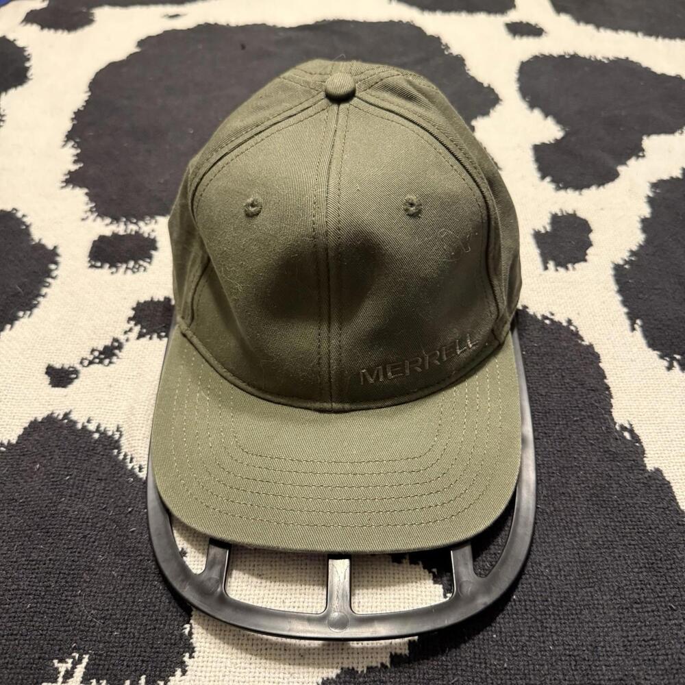 Vintage 90s Merrell Adjustable Click Back Embroidered Logo Cap Hat OSFA